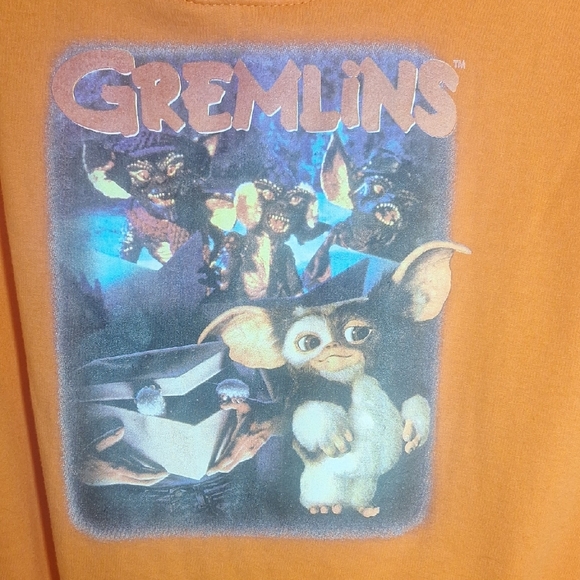 Gremlins Orange Hoodie Size XL Womens - Picture 3 of 7